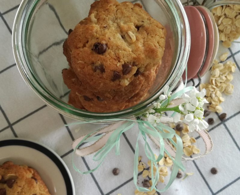 Cookies integrali di avena